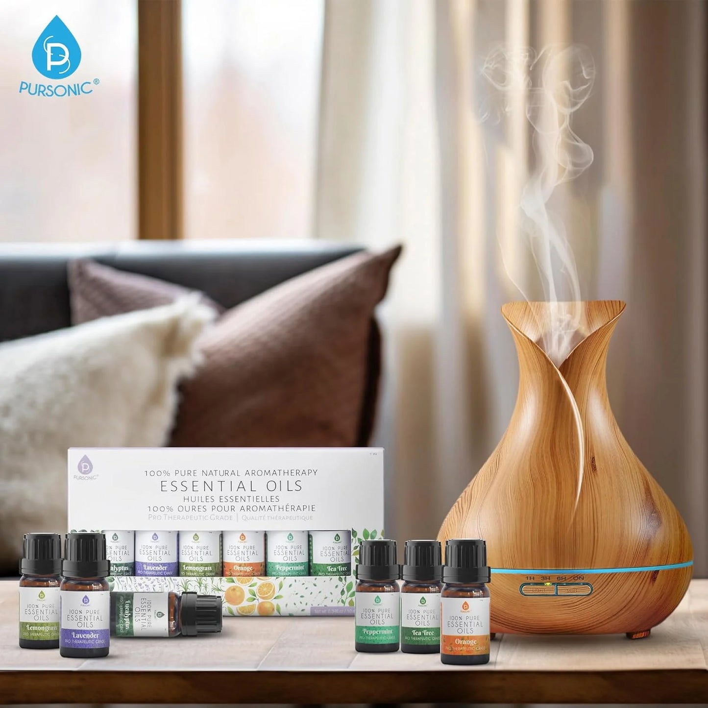 Essential Oils Set - Top 6 Aromatherapy Blends Gift Set - 10Ml 100% Pure Essential Oils for Diffusers
